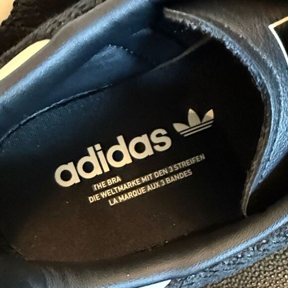 Adidas Originals Samba OG Core Black and Cream Magic beige leather Sneakers 10 - Picture 5 of 11